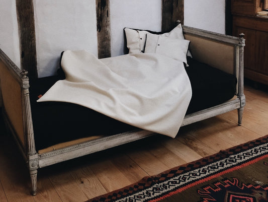 Plaid premium en border de laine - L'Affectueux