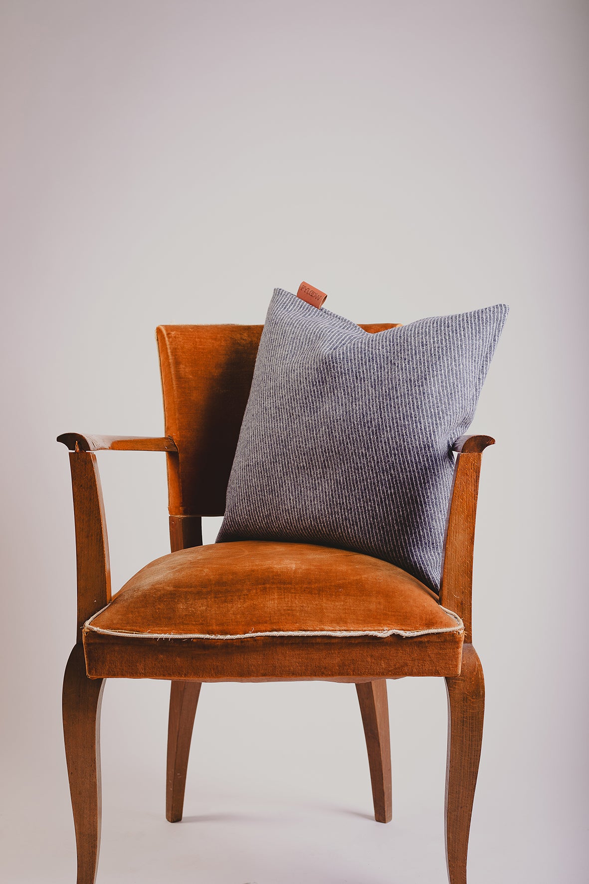 Coussin carré en tricotine de laine - L’Heureux