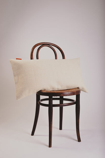 Coussin rectangle en bure de laine et chanvre - Le Chaleureux
