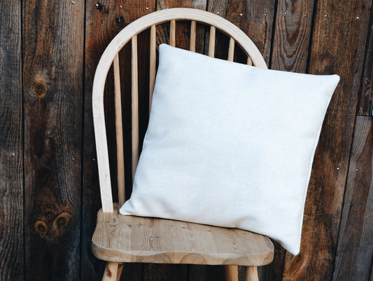 Coussin carré en border de laine - L’Heureux