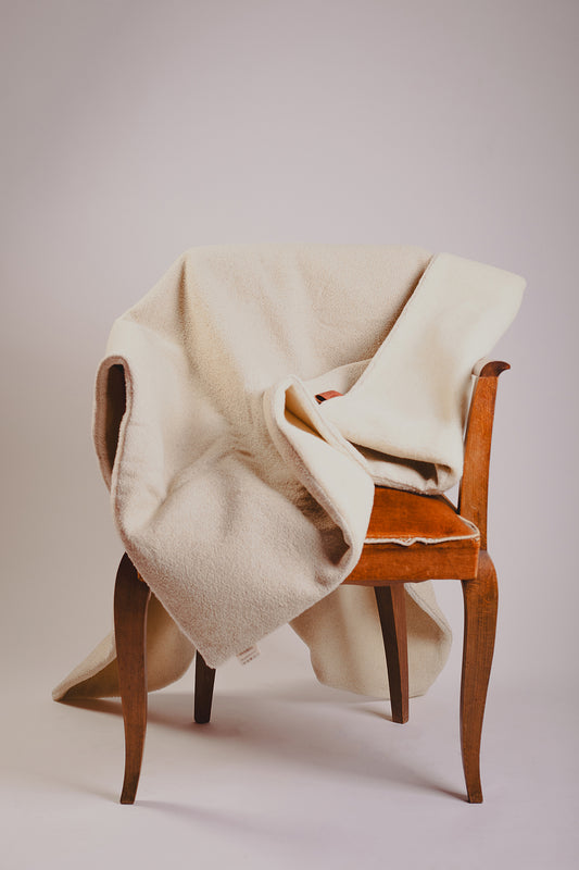 Plaid premium en bure de laine et chanvre - L'Affectueux