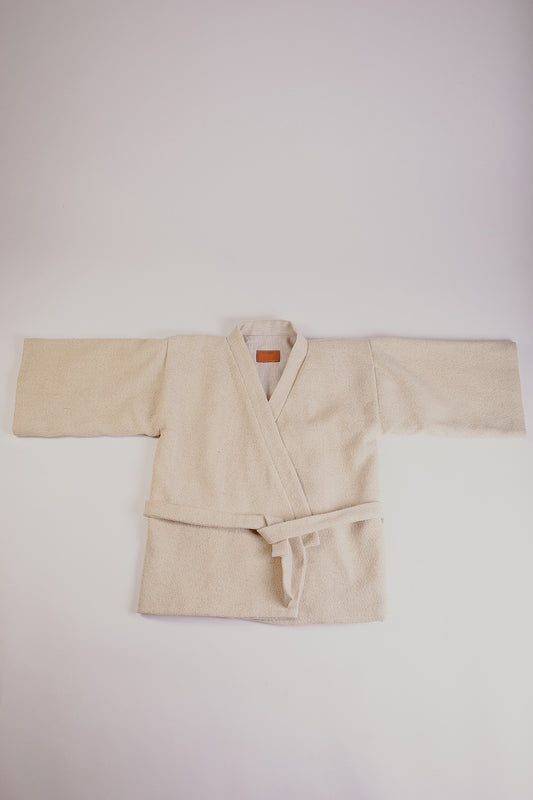 Kimono en laine et chanvre