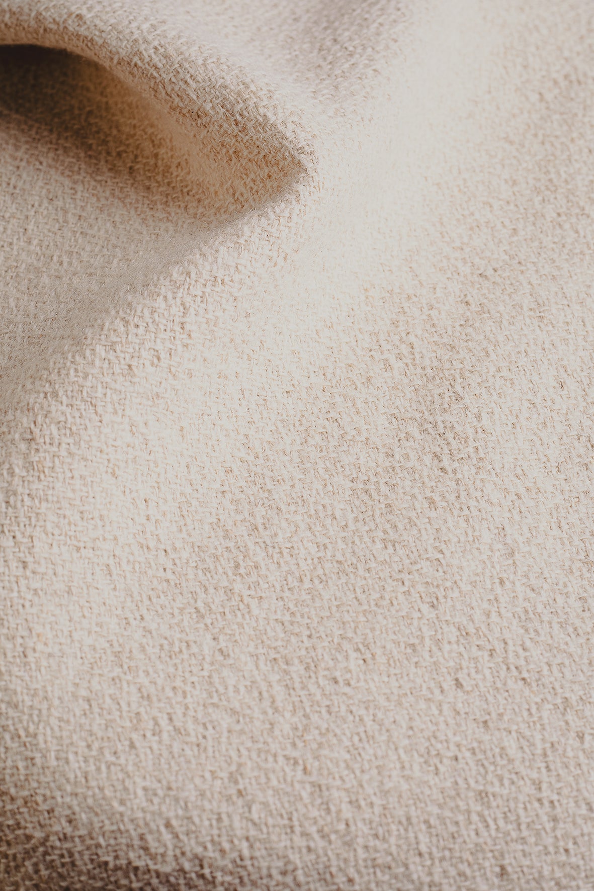 Petit plaid de naissance Premium en bure de laine et chanvre – L’Affectueux