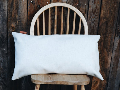 Coussin rectangle en border de laine - Le Chaleureux