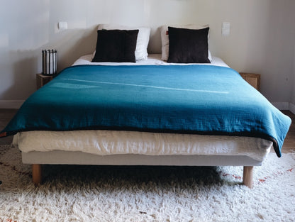Plaid en laine et coton bio - L'Affectueux