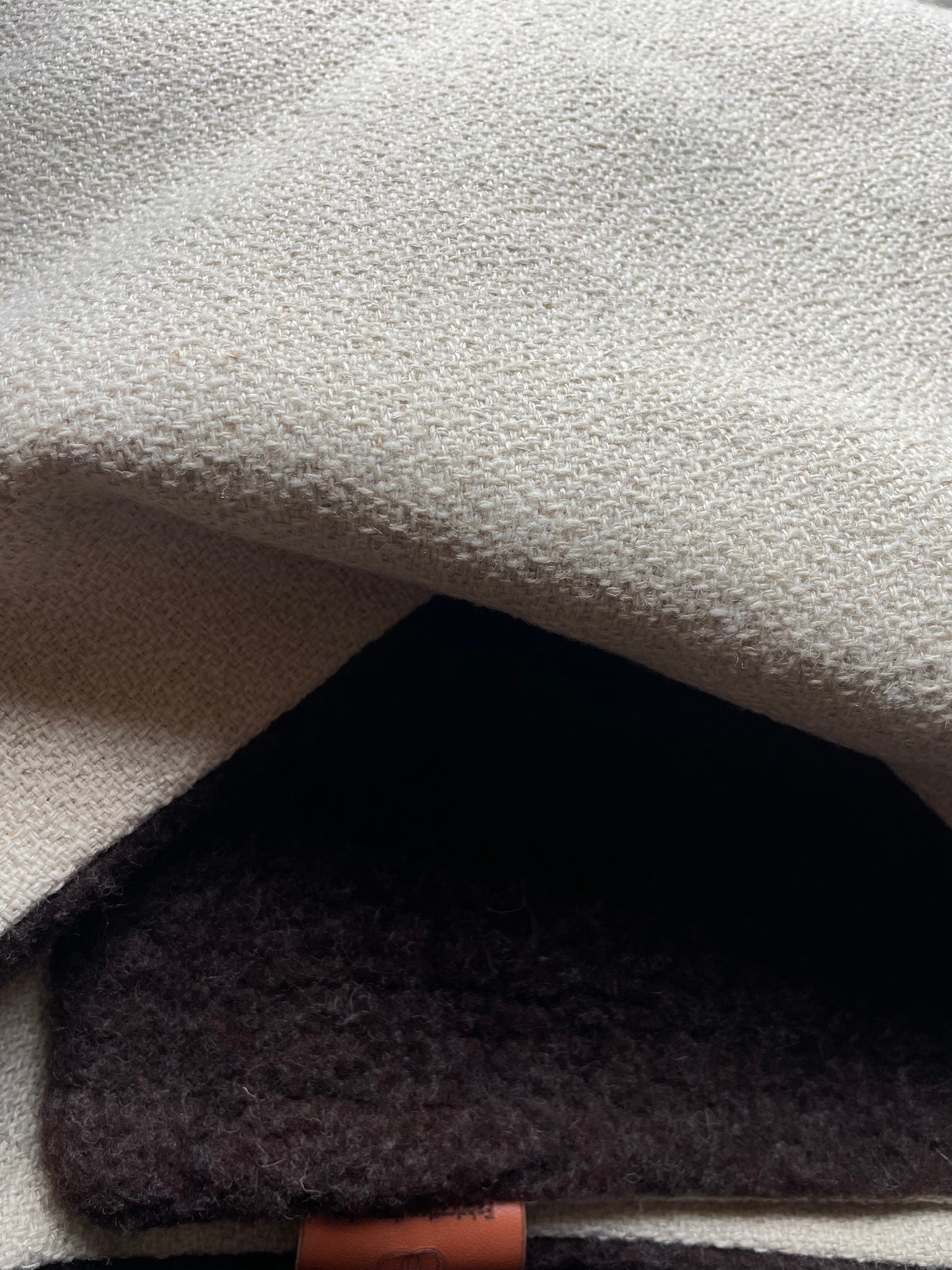 Plaid premium en bure de laine et chanvre - L'Affectueux